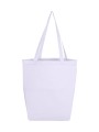 BAGS BY JASSZ Cotton Bag LH with Gusset SNOWWHITE personnalisable